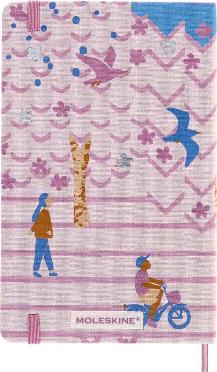 Libreta Moleskine Sakura P negro raya