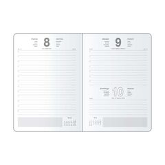 Agenda Manhattan 14x20 dia/p&agrave;g castell&agrave; 2025 negre