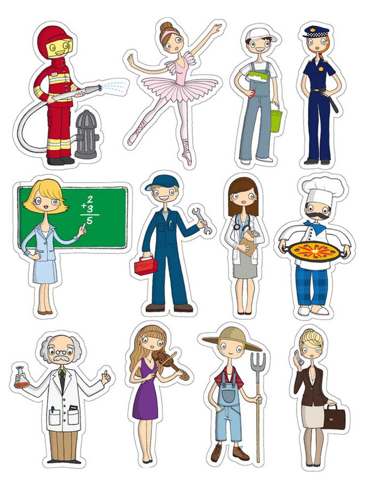 Gomets tem&agrave;tics Apli Professions 3 fulls 36u