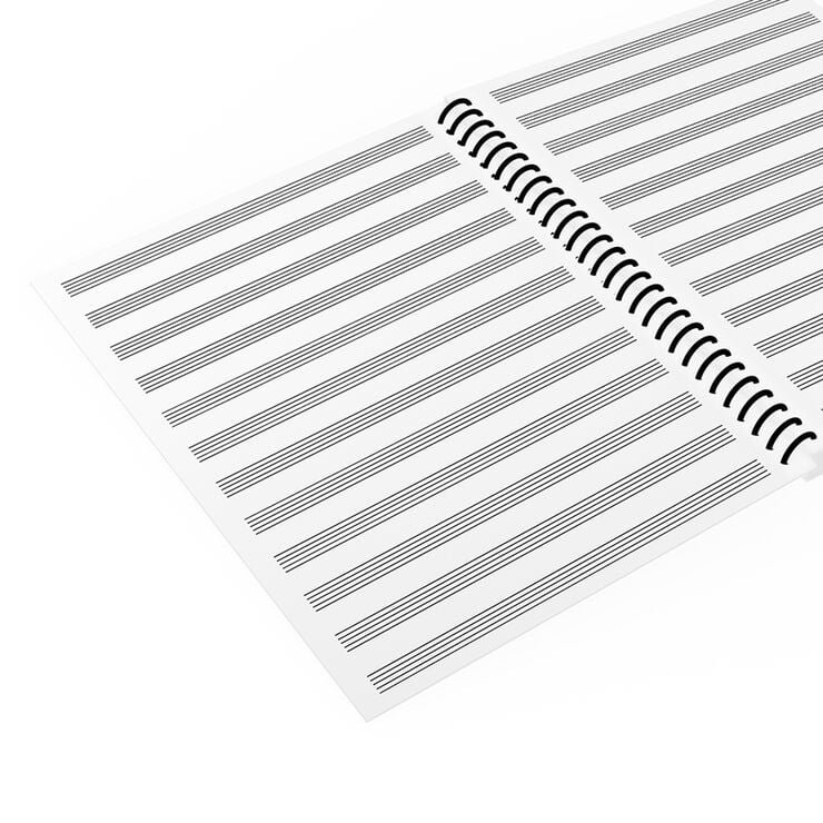 Cuaderno M&uacute;sica 12 pentagramas Abacus Folio 20 hojas