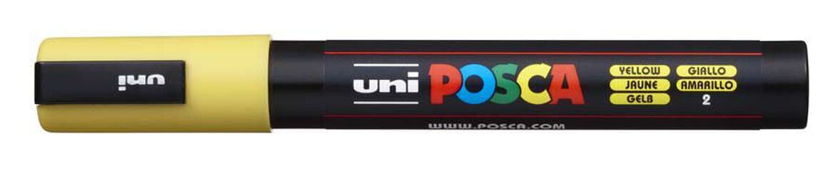 Retolador Posca PC-5M 1,8-2,5mm groc