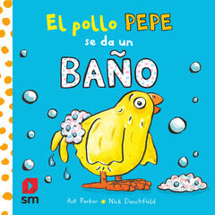 El pollo Pepe se da un ba&ntilde;o
