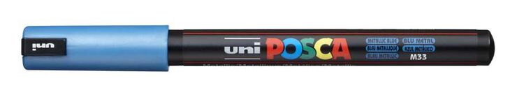Retolador Posca PC-1MR 0,7mm blau metall