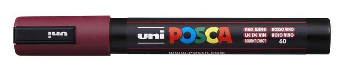 Retolador Posca PC-5M 1,8-2,5mm vermell vi