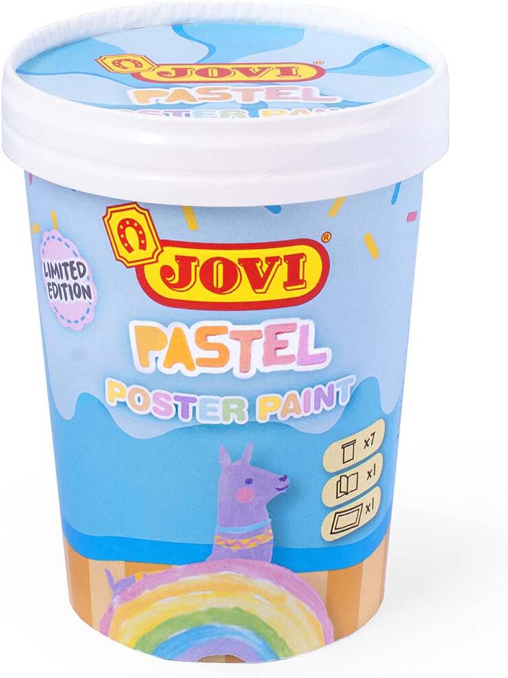 Bote T&eacute;mperas Jovi colores pastel surtidos