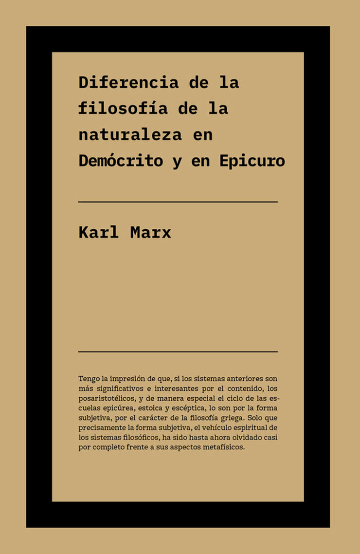 Diferencia entre la filosof&iacute;a de la naturaleza en Dem&oacute;crito y en Epicuro