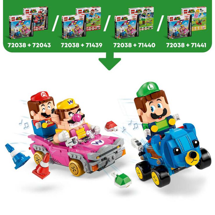 LEGO&reg; Super Mario Mario Kart&trade; &ndash; Wario y Rey Boo 72038