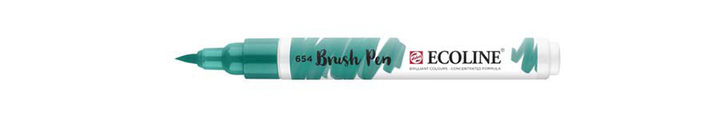 Retolador Ecoline Brush Pen verd pi 654