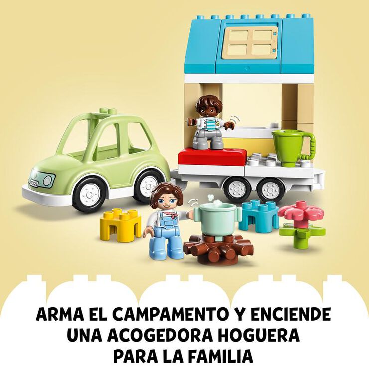 LEGO&reg; Duplo Casa Familiar amb Rodes i Cotxe 10986