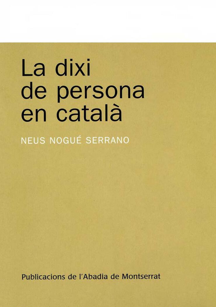 La dixi de persona en catal&agrave;