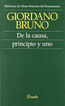 De la causa, principio y uno