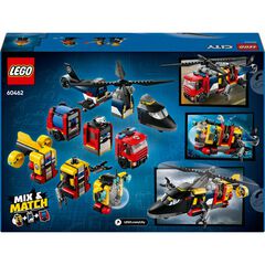 LEGO&reg; LEGO City Remix: Helic&ograve;pter, Cami&oacute; de Bombers i Submar&iacute; 60462