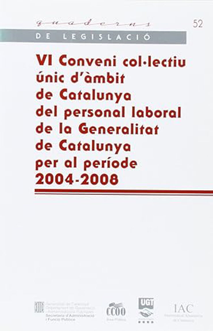 VI Conveni col&middot;lectiu