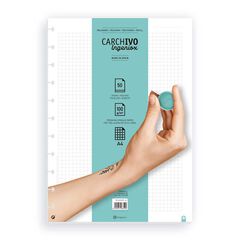 Recanvis Ingeniox A4 50F Quadr&iacute;cula 5x5