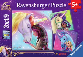 Puzle 3 X 49 peces Unicorn Academy