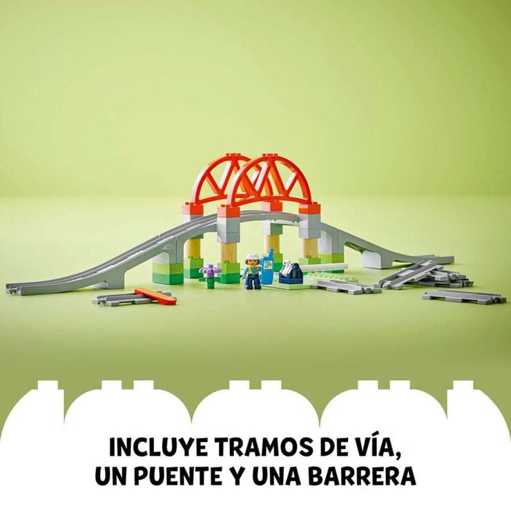 LEGO&reg; DUPLO Town Set d&rsquo;Expansi&oacute;: Pont i Vies Ferrovi&agrave;ries 10426