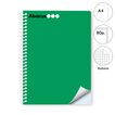 Libreta espiral Abacus A4 80 hojas 6x6mm verde