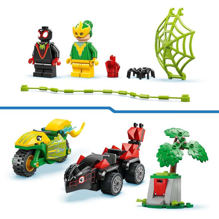 LEGO&reg; Spidey Spin y Electro: Duelo de Veh&iacute;culos Dinosaurio 11198