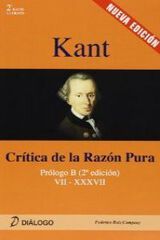 Kant Cr&iacute;tica de la raz&oacute;n pura