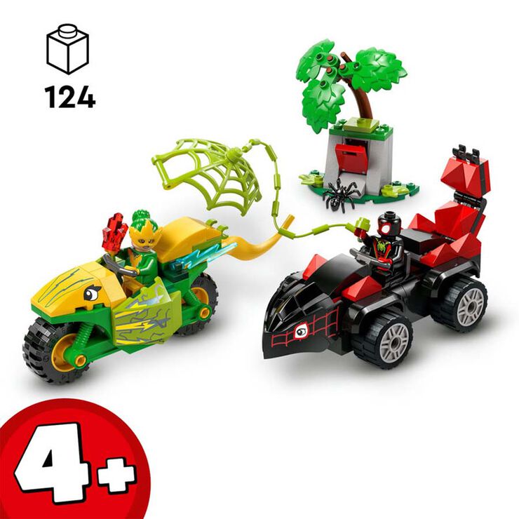 LEGO&reg; Spidey Spin y Electro: Duelo de Veh&iacute;culos Dinosaurio 11198