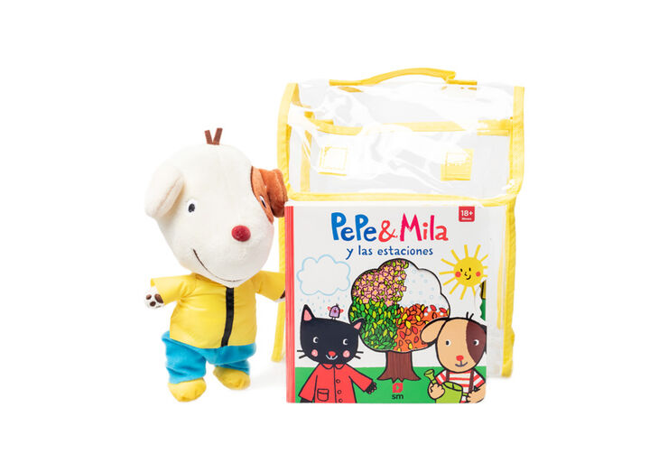 Pack Pepe y Mila y las estaciones + Mu&ntilde;eco de Pepe