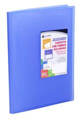 Carpeta 20 fundes A4 Carchiplas Book blau