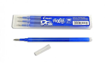 Recambio Bol&iacute;grafo Pilot Frixion azul 3u
