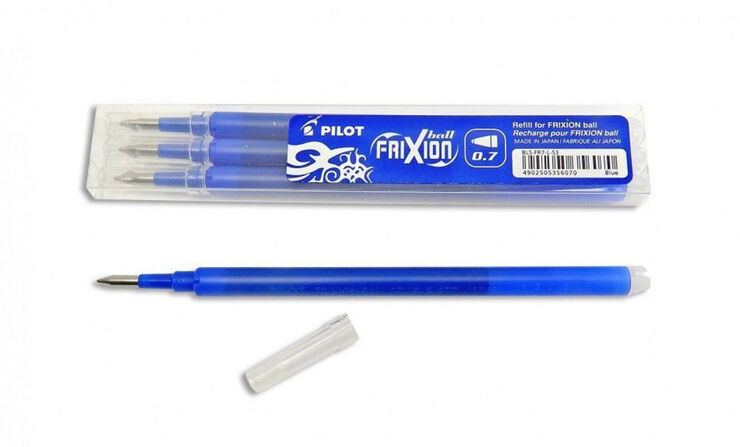 Recambio Bol&iacute;grafo Pilot Frixion azul 3u