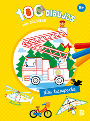 100 dibujos para colorear - los transportes