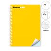 Libreta espiral Abacus A5 80 hojas 4x4 margen