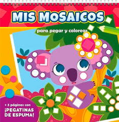 Mis mosaicos para pegar y colorear. Animales salvajes
