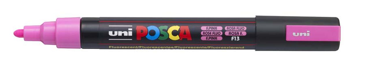 Rotulador Posca PC-5M 1,8-2,5mm rosa fluorescente