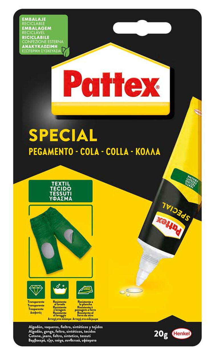 Pegamento instant&aacute;neo textil Pattex 20g