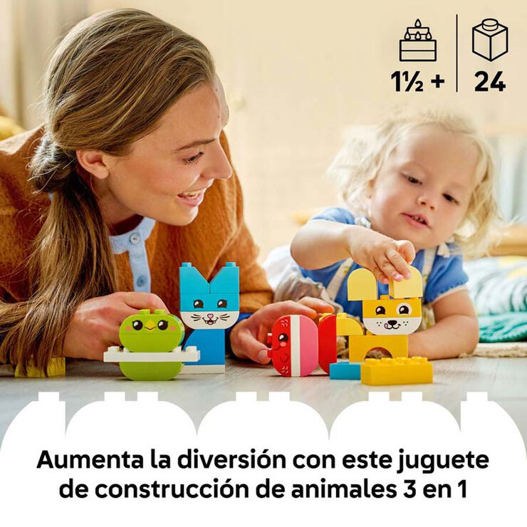 LEGO&reg; DUPLO My First Simp&agrave;tiques Mascotes Creatives &laquo;3 en 1&raquo; 10477
