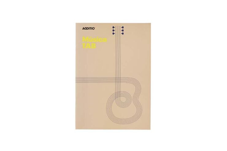 Libreta grapada ecol&oacute;gica TAB Additio A4 40 hojas 4 pentagramas