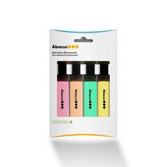 Marcador fluorescent Abacus pastel 4 colors