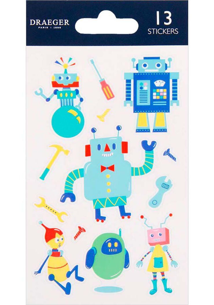 Pegatinas Draeger Robots 13u