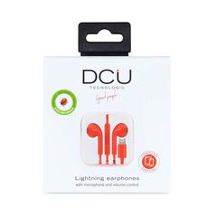 Auriculares St&eacute;reo Conector Lightning rojo