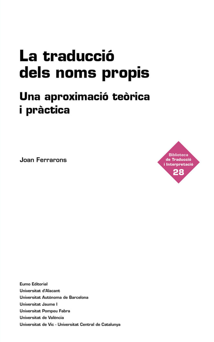 La traducci&oacute; dels noms propis
