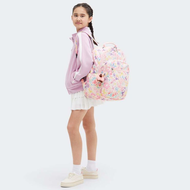 Mochila Kipling Seoul Lap Aqua Sea