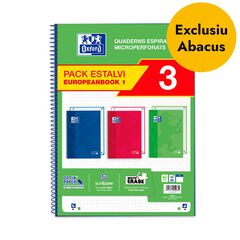 Notebook 1 Oxford A4 80 fulls 5x5 colors vius 3u