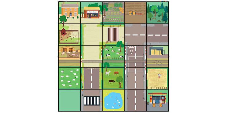 Estora El Camp per Bee-Bot&reg; i Blue-Bot&reg;