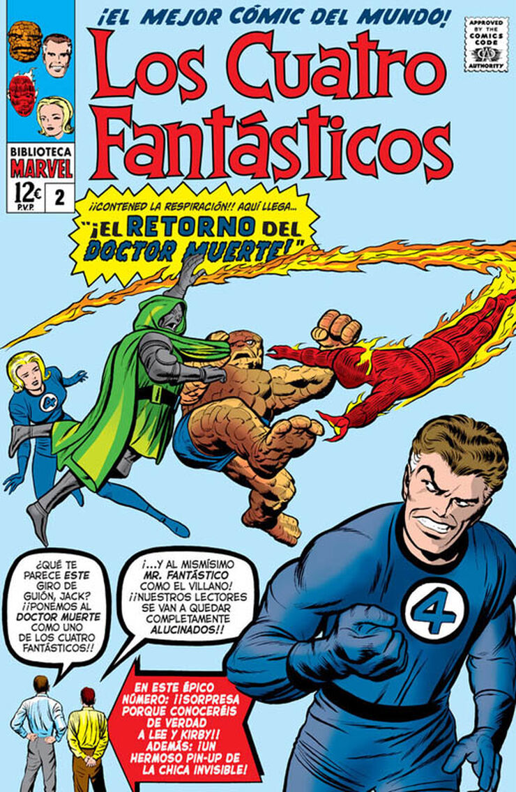 Biblioteca marvel los 4 fant&aacute;sticos 2. 1962-63. fantastic four 6-11 usa