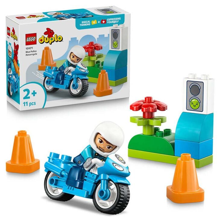 LEGO&reg; DUPLO Town Moto de Polic&iacute;a Azul 10471