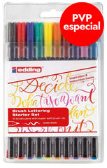 Retoladors Cal&middot;ligrafia Brush Edding 1340 10 colors
