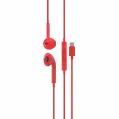 Auriculares St&eacute;reo Conector Lightning rojo