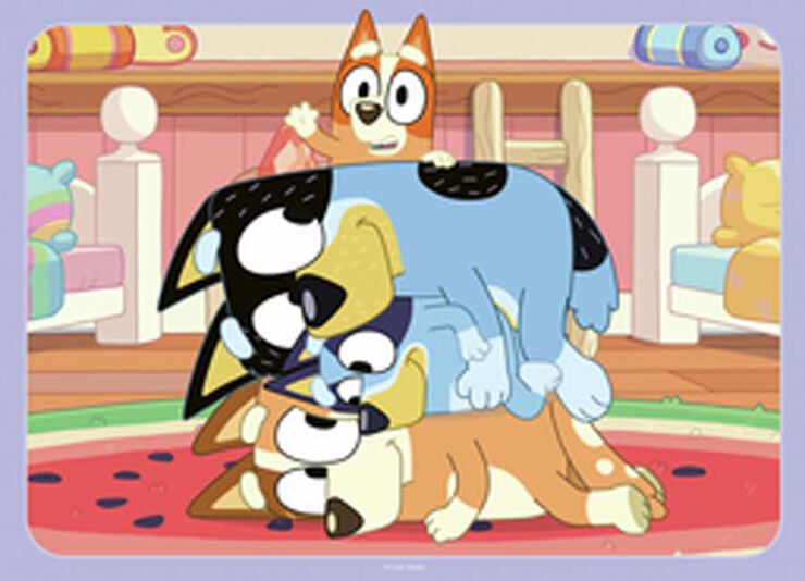 Puzle 4 X 42 peces Bluey