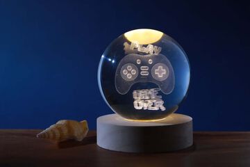 L&aacute;mpara Bola Cristal 8cm Let's Play iTotal