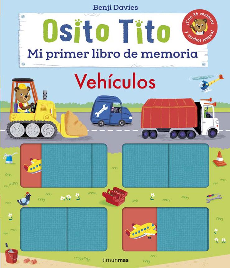 Osito Tito. Mi primer libro de memoria. Veh&iacute;culos