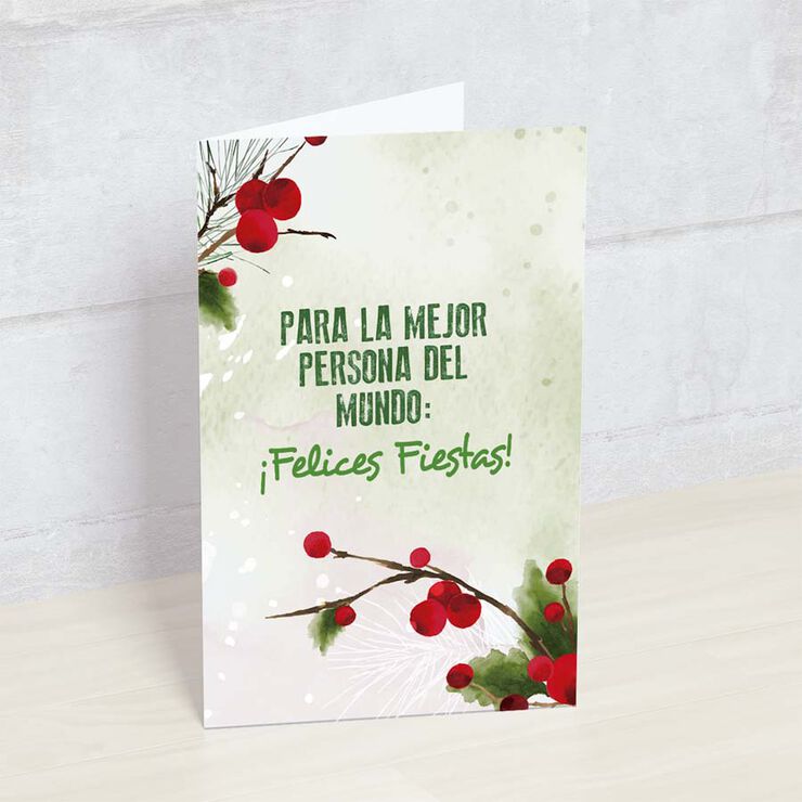 Postal Happymots castell&agrave; Mejor Persona